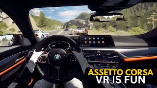 Assetto Corsa VR is fun  Quest 3  LA Canyons [upl. by Colver]