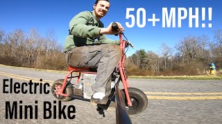 Insanely Fast 6000w Electric Mini Bike [upl. by Norrat]