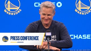 Warriors Coach Steve Kerr Speaks to Media Ahead of the 202425 Season [upl. by Elyac869]