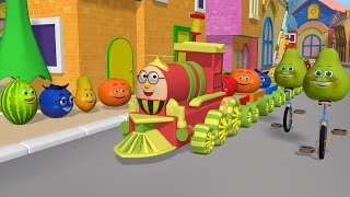 Humpty the Train goes on a Colourful Fruits Ride  Humpty the Train with Fruit Friends amp Colours [upl. by Ponton788]