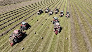 The Crew and Equipment Behind a 240000 Bale Hay Farm [upl. by Calabresi]