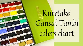 KURETAKE GANSAI TAMBI  COLOR SWATCHES [upl. by Olnek]