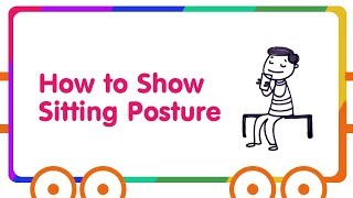 How To Draw A Sitting Posture  Drawing Tutorial for Kids [upl. by Acina]