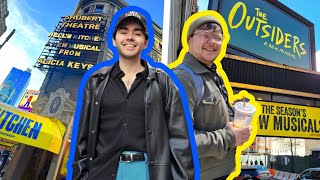 we went to Broadway to see 20 shows  April 2024 New York theatre trip vlog part 3 [upl. by Anaitat]