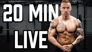 20 Minuten LIVE Ganzkörper Workout zum Mitmachen mit dem eigenen Körpergewicht für Zuhause [upl. by Sudderth]