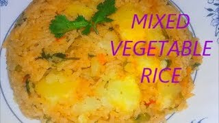 HOW TO COOK VEGETABLE MIXED RICE  PILAU NJERI [upl. by Larentia]