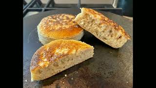 Homemade Crumpets using Sourdough Discard [upl. by Eicul302]