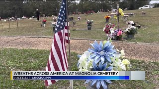 Wreaths Across America at Magnolia Cemetery in Lucedale [upl. by Gillan882]