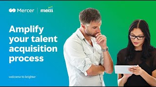 Amplify your talent acquisition process with Mercer  Mettl [upl. by Eiroc]