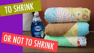 BEGINNER QUILTING  SHOULD YOU PREWASH YOUR FABRIC Part 1  SHRINKAGETHE WHEN AND WHY [upl. by Ahseki]