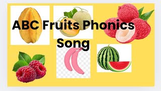 ABC Fruit Song  ABC Fruit Phonics Song  Alphabet Fruits song for kids  Phonics for toddlers [upl. by Ail343]