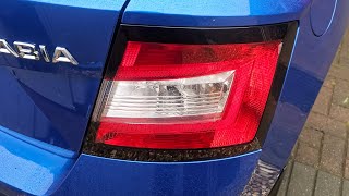 Mk3 Fabia brake light bulb change how to [upl. by Ahsasal]