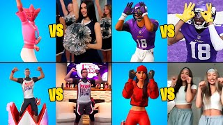 TOP 100 FORTNITE DANCES IN REAL LIFE [upl. by Cedar262]