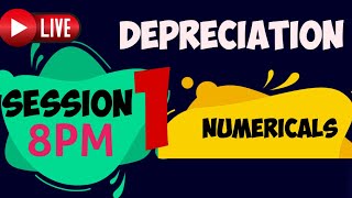 DEPRECIATION NUMERICALS [upl. by Holleran]