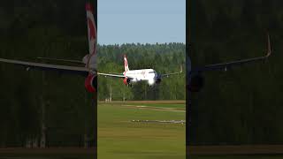 Aircraft Landing at Manchester Airport aerplane aviation [upl. by Winfield]