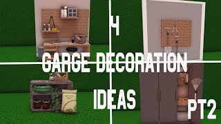 4 Bloxburg Garage Decoration Ideas  Welcome To Bloxburg [upl. by Chancey]