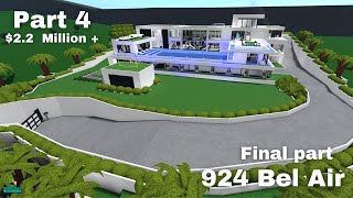 924 Bel Air Mansion  Bloxburg Speed Build  Part 44 [upl. by Leiso]