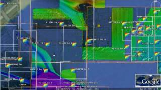 Bathymetry Attributed Grid in Google Earth Ver2 [upl. by Noterb]