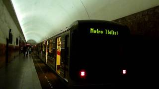 Tbilisi Metro Rustaveli station GldaniVarketili line III [upl. by Mellar]