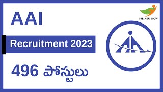 AAI Recruitment 2023 Notification In Telugu for 496 JE ATC Posts  Central Govt Jobs [upl. by Eelah]