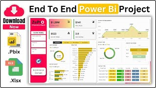 RealTime Power BI Project Download🔥 End to End Analysis  Power BI For Beginners  Power BI 2024 [upl. by Reinhard]