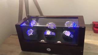 TRIPLE TREE Watch Winder for Rolex Automatic Watches Review Beautiful watch winder silent motor [upl. by Liakim]