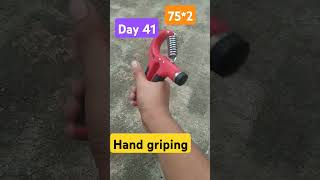 Day 41 of hand gripping challenge shortsfeed viralshort trending gym challenge [upl. by Attenad]