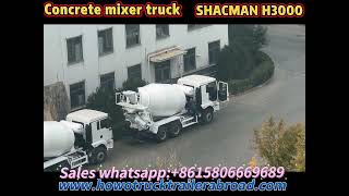 NOUVEAU camion malaxeur à béton ORIGINAL SHACMAN H3000 prêt à la vente WhatsApp  8615806669689 [upl. by Greabe]