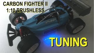 Reely CARBON FIGHTER II 2 BRUSHLESS 110  TUNING inkl Unterbodenbeleuchtung  Darconizer RC [upl. by Enotna]