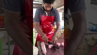 Trevally Fish biryani cutting seafood mallu fish food dedicatedtomakingitbetter [upl. by Ltsyrk]