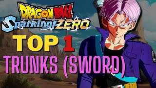 TOP 1 TRUNKS SWORD Ranked Gameplay  DRAGON BALL Sparking ZERO [upl. by Asinla824]