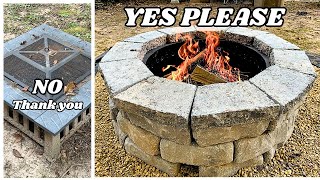 Smokeless Fire Pit Build Simplified Free Build Plans Included [upl. by Aoht3]