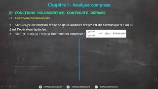 Analyse Complexe 5 Fonctions harmoniques [upl. by Joelynn748]