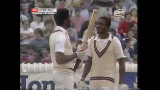 ENGLAND v WEST INDIES 1st TEST MATCH DAY 3 EDGBASTON JUNE 16 1984 ESPN EDIT ELDINE BAPTISTE HOLDING [upl. by Nesnaj]