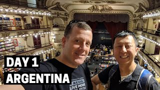 ARRIVING IN BUENOS AIRES ARGENTINA  El Ateneo Grand Splendid Bookstore Buenos Aires [upl. by Teddy]