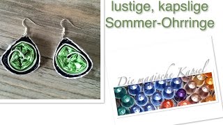 DIYNespresso Kapsel Schmuck Anleitung  Ohrringe die magische KaffeeKapsel [upl. by Nuahsar203]