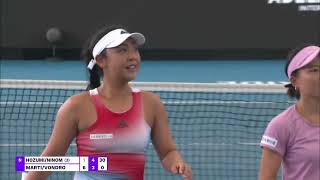 MartincovaVondrousova vs HozumiNinomiya  Adelaide 2 Doubles Final Highlights [upl. by Humph]