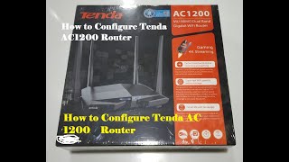 How to Configure Tenda AC1200 Router  Gaming router  Smart DualBand Gigabit WiFi Router [upl. by Marnia925]