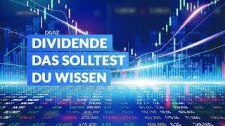 Dividende – Das solltest Du wissen [upl. by Sigfrid]