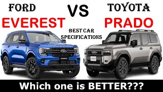 ALL NEW Ford EVEREST Vs ALL NEW 2024 Toyota LAND CRUISER PRADO  Full Comparison [upl. by Nohsyar949]