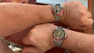 Adding a Jubilee bracelet to my 16710 Rolex Pepsi GMT Master II [upl. by Yadahs281]