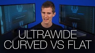 Curved vs Flat Monitors ft Samsung S34E790C  LG 34UM95 [upl. by Areikahs]