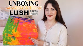 UNBOXING Calendrier de lAvent LUSH 2022  🎅🏼 Des full sizes 🥳 Contenu amp infos   LOdoesmakeup [upl. by Stannfield]