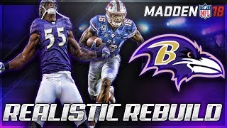 Rebuilding The Baltimore Ravens  3 STUD WRs in 1 Draft  Madden 18 Franchise [upl. by Dahraf151]