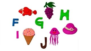 How to make PlayDoh Alphabet PlayDoh ABC F G H I J [upl. by Linda271]