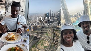 DUBAI VLOG Day 810  AMAZING BRUNCH  BEACH CLUB  SKY VIEWS OBSERVATORY  YACHT TOUR  HOME TIME [upl. by Noxas]