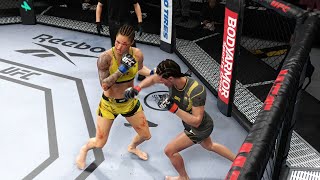 UFC 277  Julianna Pena vs Amanda Nunes  Womens Bantamweight Title Bout 73022  UFC 4 Sim [upl. by Daht]