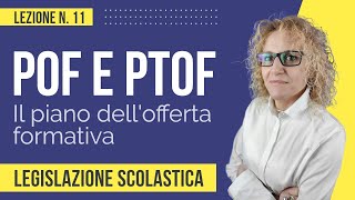 POF e PTOF il piano dellofferta formativa [upl. by Andriette]