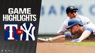 Rangers vs Yankees Game Highlights 81124  MLB Highlights [upl. by Arndt907]