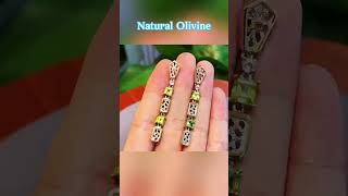 Natural Olivine Peace happiness wealth and positive energy ‌‌ring earrings fashion [upl. by Marlee683]